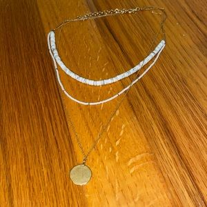 Altar’d State Layered Beaded & Gold Necklace